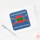 2E BATTALION 4E INFANTRY 10E MOUNTAIN STICKERS (Envelop)