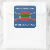2E BATTALION 4E INFANTRY 10E MOUNTAIN STICKERS (Tas)