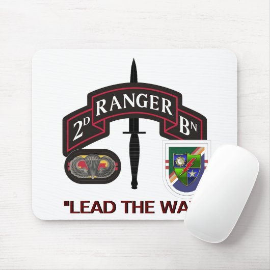 2E BATTALION 75E RANGER REGIMENT MOUSEPAD MUISMAT (Met muis)