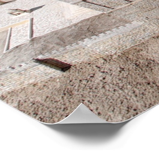 2e Beis HaMikdash (Heilige Temple in Yerusalem) Poster (Hoek)