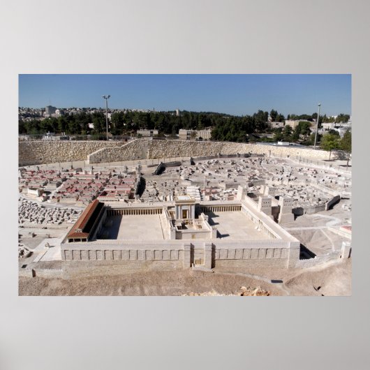 2e Beis HaMikdash (Heilige Temple in Yerusalem) Poster (Voorkant)