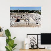 2e Beis HaMikdash (Heilige Temple in Yerusalem) Poster (Thuiskantoor)