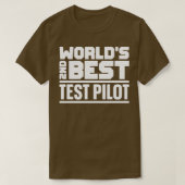 2e beste testpiloot t-shirt (Design voorkant)