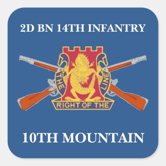 2E BN 14E INFANTERIE 10E BERG STICKERS (Voorkant)