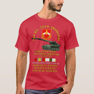2e Bn 28e artillerie 175mm Hindenburg Ansbach Ger T-shirt