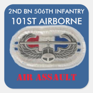 2E BN 506E INFANTERIE 101E STICKER IN DE LUCHT