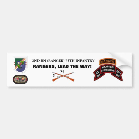 2e Bn RANGER Bumpersticker (Voorkant)
