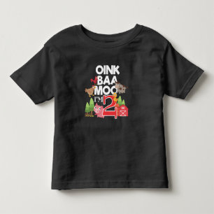 2e Boerderij op de geboorte Dier 2 jaar oud Kinder Shirts