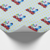 2e brandweerwagen van Birthday Cadeaupapier (Hoek)