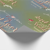 2e bruiloft Jubileum Cotton Lily of the Valley Cadeaupapier (Hoek)