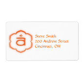 2e Chakra - Svadhisthana Etiket (Voorkant)