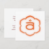 2e Chakra - Svadhisthana Kaart (Voorkant / Achterkant)