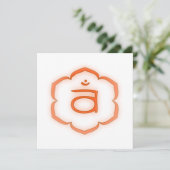 2e Chakra - Svadhisthana Kaart (Staand voorkant)
