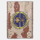 2e Corps Ondersteuningscommando Desert Storm-veter Deken (Voorkant Verticaal)