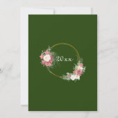 2e Cotton Wedding Jubileum Rozen Goud Lijst Kaart (Achterkant)