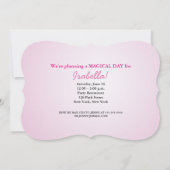 2e dag Uitnodiging Roze Princess met reserveband (Achterkant)