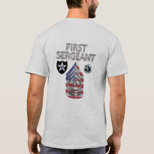 2e dienstreis eerste sergeant infanterie t-shirt