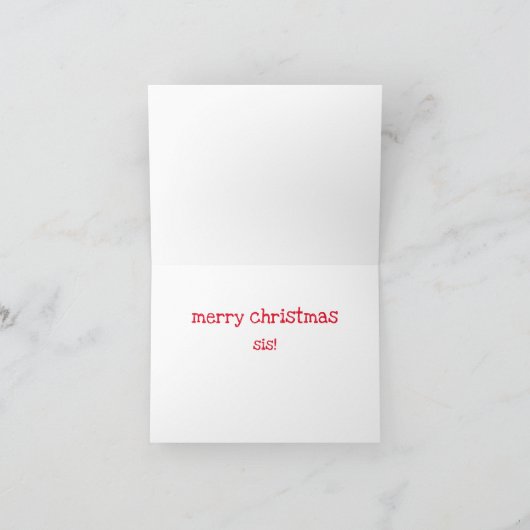 2e favoriete kind - Grappige broer of zus met Kers Kaart (Binnen)