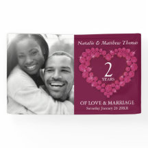 2e foto van Garnet Wedding Jubileum donkerrood