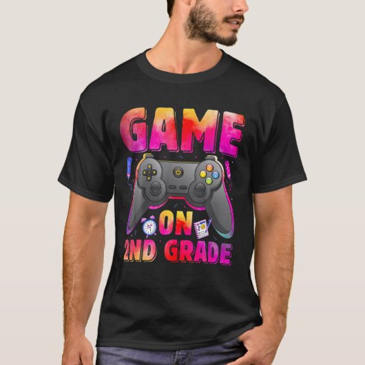 2e gamer grappige Design voor terug naar school T T-shirt (Voorkant)