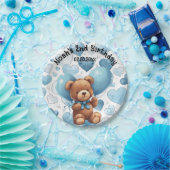 2e geboortedag, aangepaste naam papieren bordje (Feest)