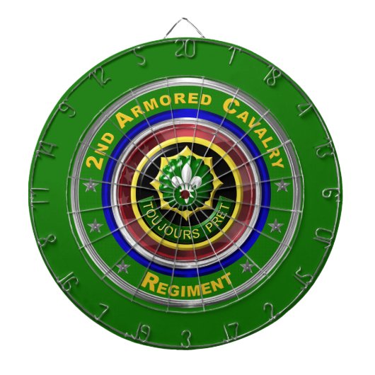 2e Gepantserde Cavalerie Dartbord (Voorkant)