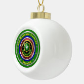 2e Gepantserde Cavalerie Kerstmis Keramische Bal Ornament (Rechts)