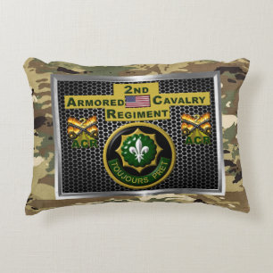 2e gepantserde cavalerie Regiment "Altijd klaar" Accent Kussen