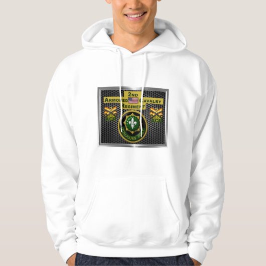 2e gepantserde cavalerie Regiment "Altijd klaar" Hoodie (Voorkant)