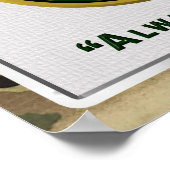 2e gepantserde cavalerie Regiment "Altijd klaar" Poster (Hoek)