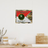 2e gepantserde cavalerie Regiment "Altijd klaar" Poster (Keuken)