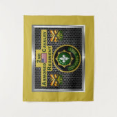 2e gepantserde cavalerie Regiment "Altijd klaar" Wandkleed (Voorkant)