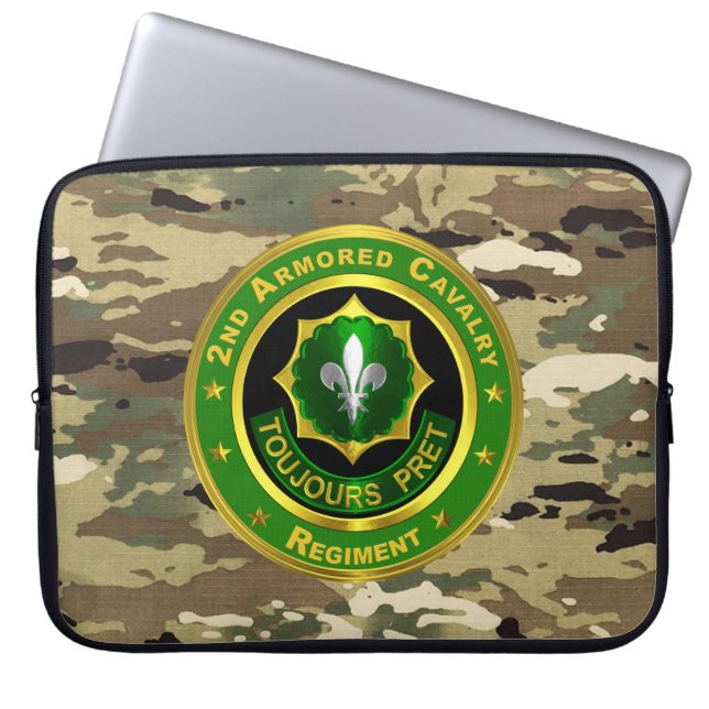 2e Gepantserde Cavalerie Regiment Laptop Sleeve (Voorkant)