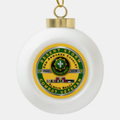 2e gepantserde kavalerie Storm veteraan Keramische Bal Ornament (Voorkant)