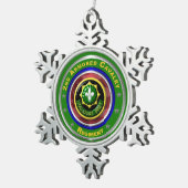 2e gepantserde valerie tin sneeuwvlok ornament (Rechts)