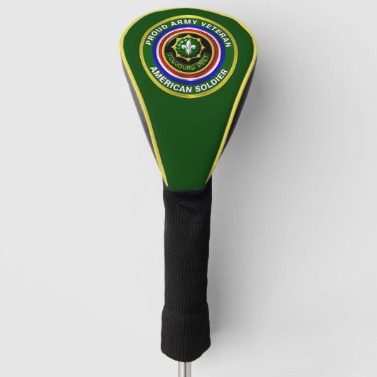 2e gepantserde valieveteraan golfheadcover (Voorkant)