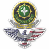 2e gepantserde valieveteranenauto sticker (Voorkant)