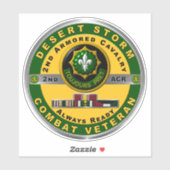 2e gepantserde wrattenwagen Storm Sticker (Vel)