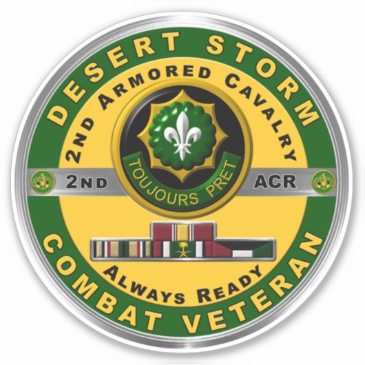 2e gepantserde wrattenwagen Storm Sticker (Voorkant)