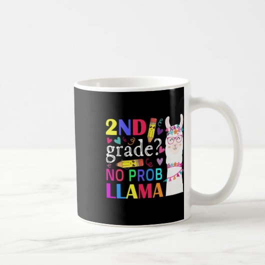 2e Graad Geen Prob-Llama Leraar Student Eerste Dag Koffiemok (Rechts)