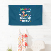 2e graad leraar 2e graad avontuur begint spandoek (Insitu)