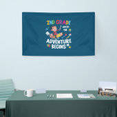 2e graad leraar 2e graad avontuur begint spandoek (Beurs)
