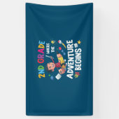2e graad leraar 2e graad avontuur begint spandoek (Verticaal)
