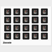 2e graad leraar 2e graad avontuur begint vierkante sticker (Vel)