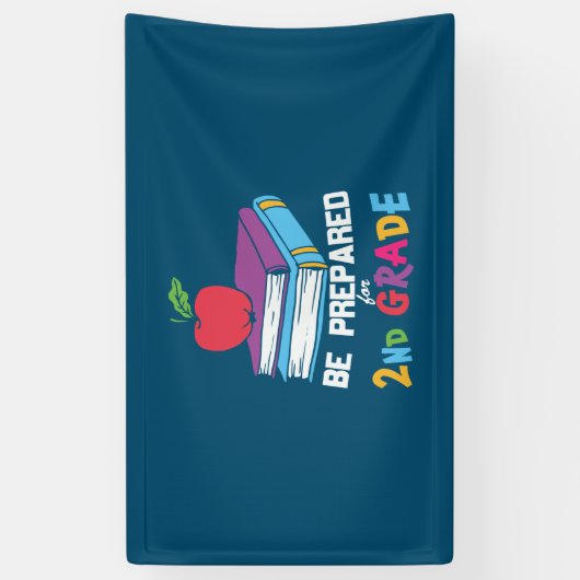 2e graad leraar bereid voor 2e graad spandoek (Verticaal)