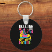 2e graad leraar die naar 2e graad rolt sleutelhanger (Voorkant)