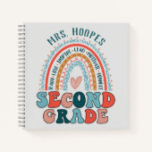 2e graad leraar Gift Hardcover regenboogspiraal Notitieboek (Voorkant)