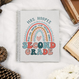 2e graad leraar Gift Hardcover regenboogspiraal Notitieboek