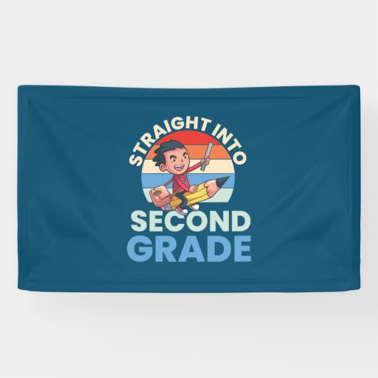 2e graad leraar recht in tweede rang spandoek (Horizontaal)