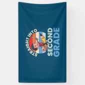 2e graad leraar recht in tweede rang spandoek (Verticaal)